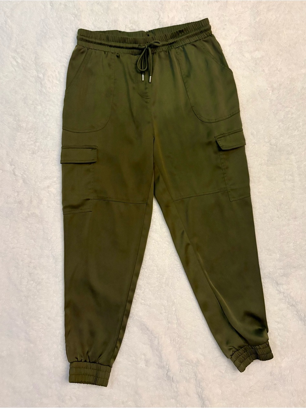 Jaclyn Smith Olive Green Women’s Cargo Joggers